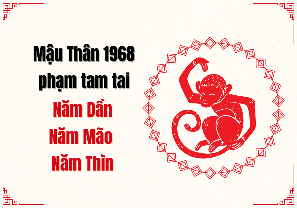 Xác định năm tam tai qua tương khắc của 1968 mệnh gì và phong thuỷ