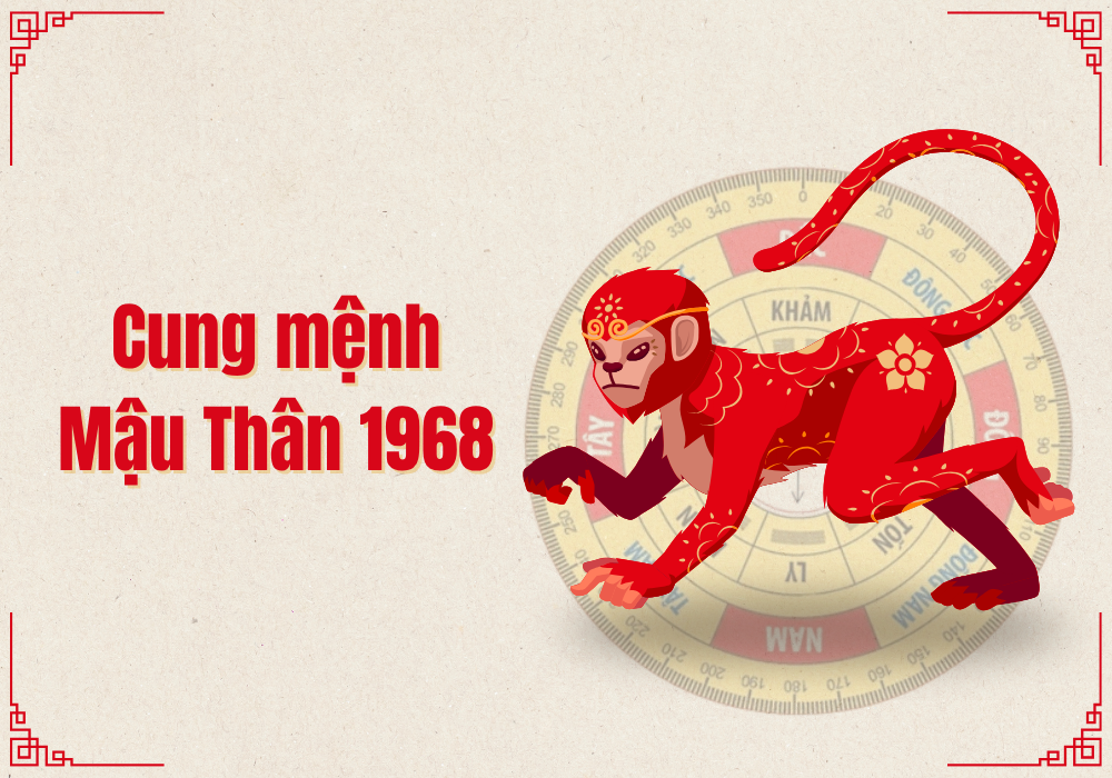 Cung mệnh nam nữ được xác định trên 1968 mệnh gì