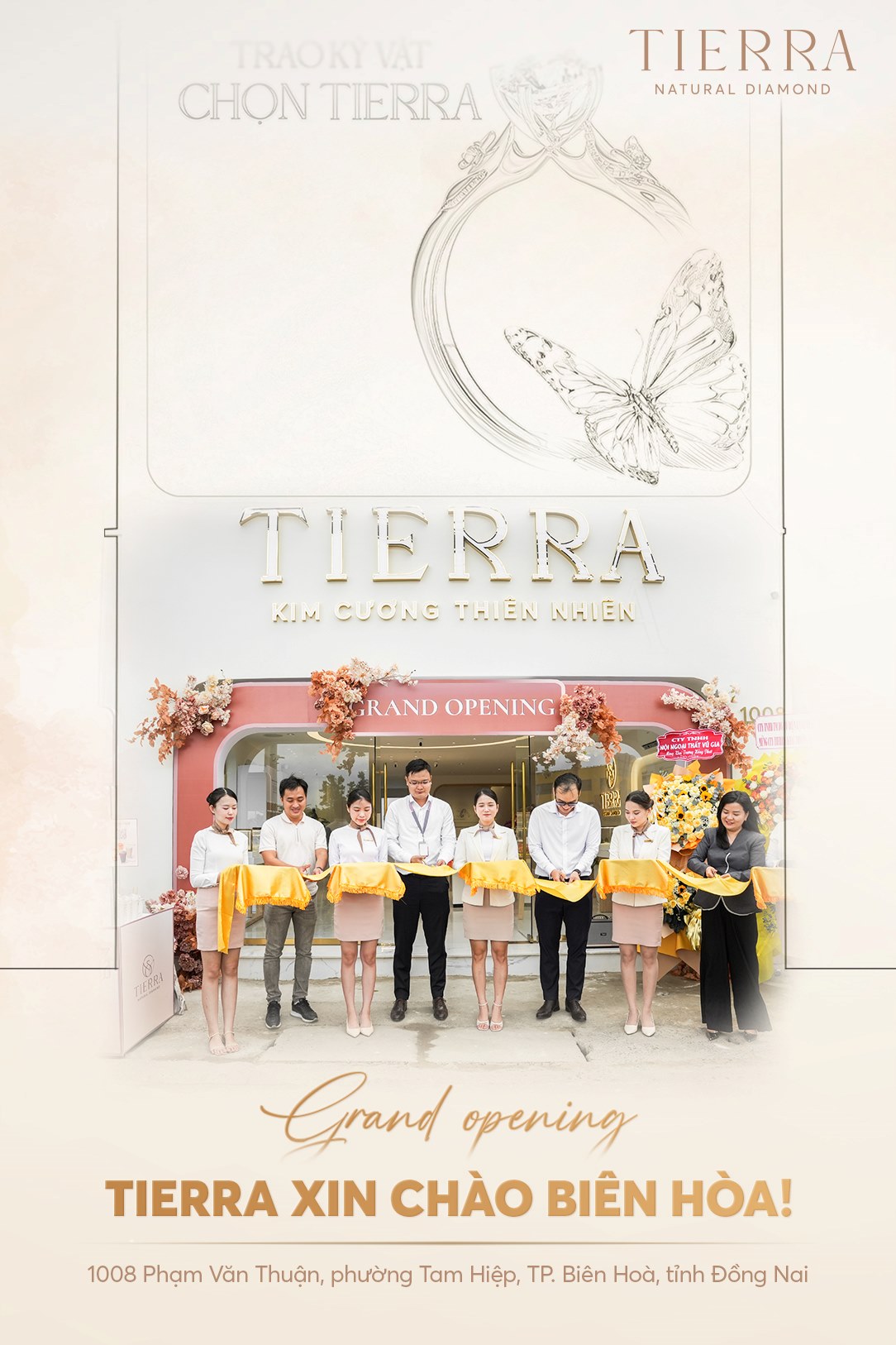 Tierra Natural Diamond chính thức khai trương cửa hàng tại Biên Hòa