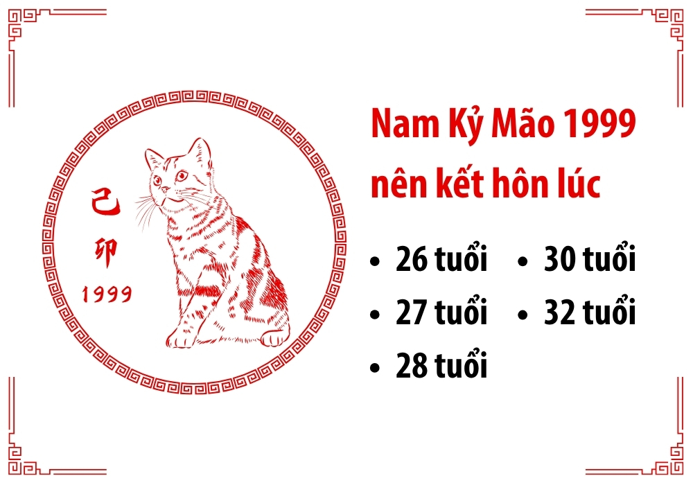 Nam 1999 lấy vợ tuổi gì hợp nhất? 1999 lấy vợ năm nào tốt? 11 Nam 1999 lấy vợ năm bao nhiêu tuỗi là tốt