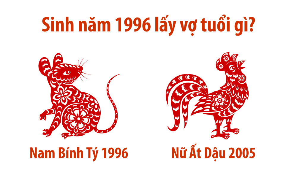 Nam sinh năm 1996 lấy vợ tuổi gì để hôn nhân viên mãn? 9 Nam Bính Tý 1996 lấy vợ tuổi Ất Dậu 2005