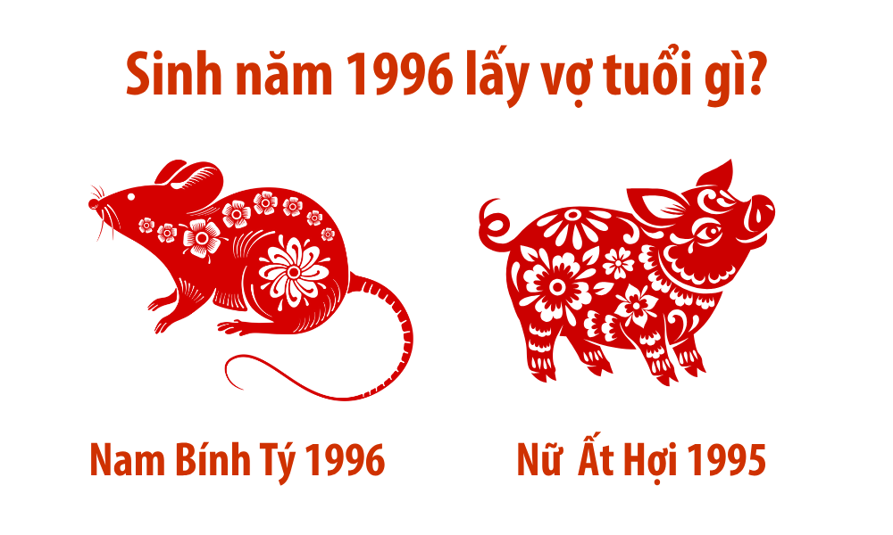 Nam sinh năm 1996 lấy vợ tuổi gì để hôn nhân viên mãn? 4 Nam Bính Tý 1996 lấy vợ tuổi Ất Hợi 1995