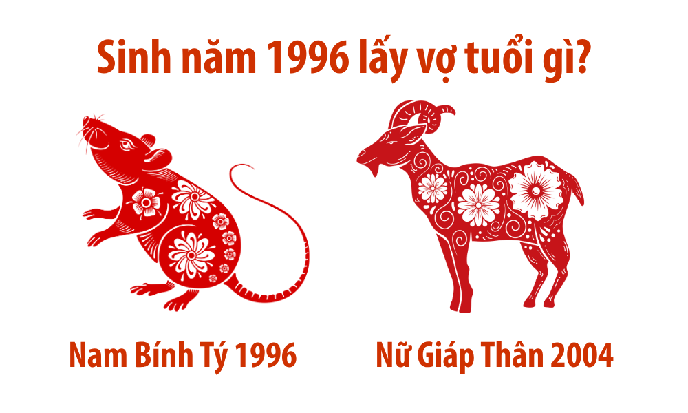 Nam sinh năm 1996 lấy vợ tuổi gì để hôn nhân viên mãn? 8 Nam Bính Tý 1996 lấy vợ tuổi Giáp Thân 2004