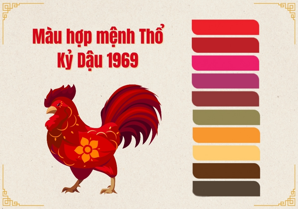 Tuổi Kỷ Dậu 1969 mệnh gì hợp màu gì và kỵ màu gì?
