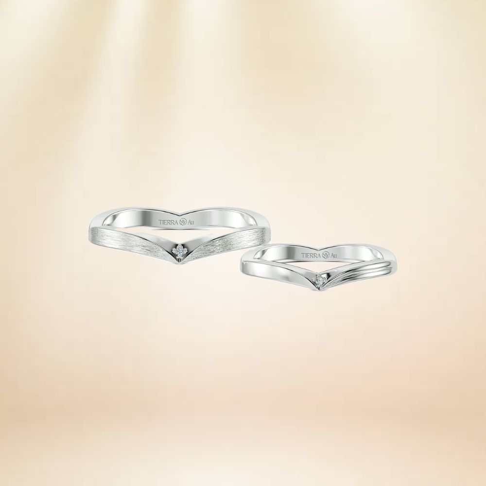 Nhẫn cưới vàng trắng Definitely You BNC7007