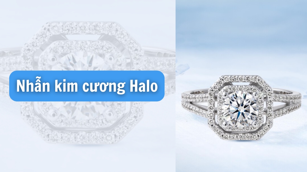 Nhẫn kim cương Halo - Vẻ đẹp quý phái, đầy kiêu sa