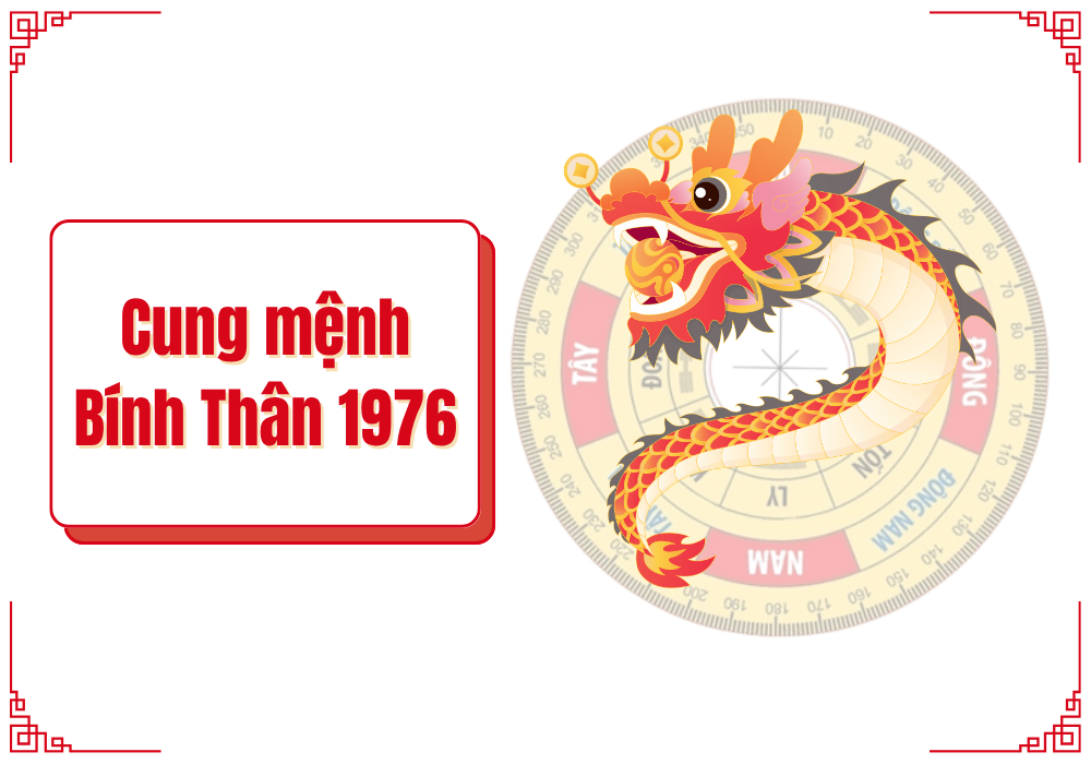 Cung mệnh nam và nữ Bính Thân 1976