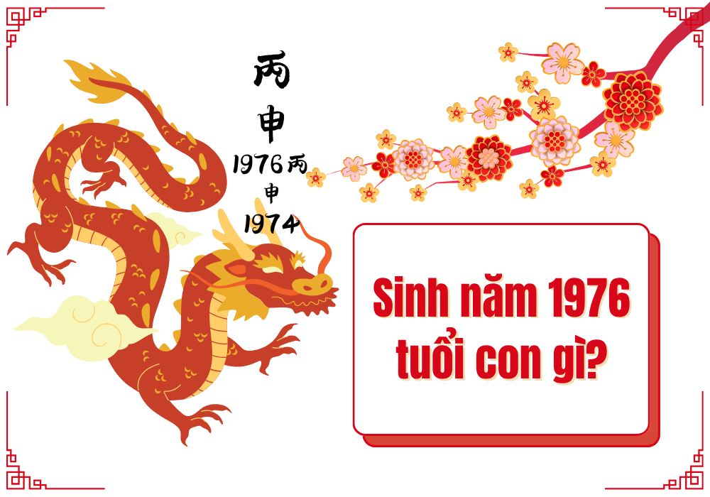 Nam nữ sinh năm 1976 tuổi gì?