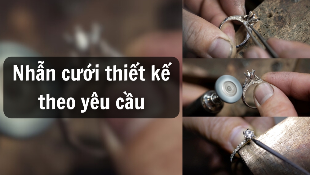 Thiết kế nhẫn theo yêu cầu đẹp thanh lịch tại TPHCM, Hà Nội