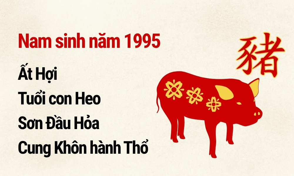 Nam 1995 lấy vợ tuổi nào hợp để viên mãn giàu có cả đời? 2 Giởi thiệu nam sinh năm 1995 mệnh gì