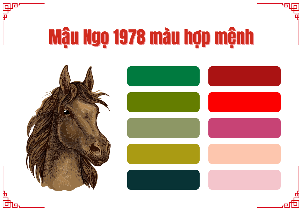 Sinh năm 1978 mệnh gì hợp màu gì