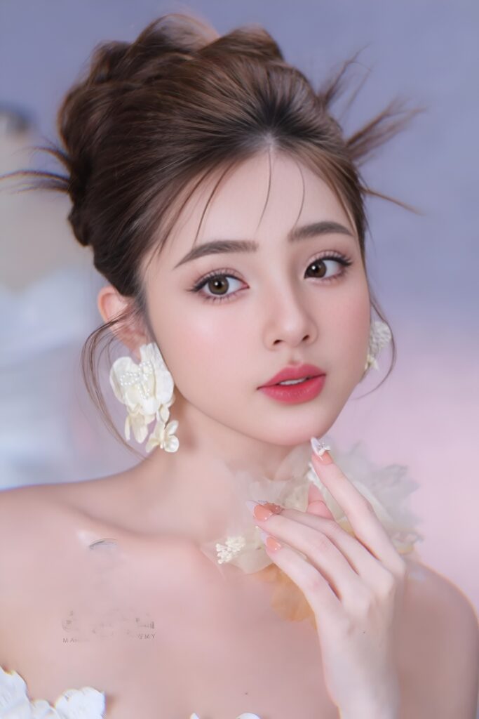 20+ kiểu tóc cô dâu đẹp nhất hiện nay, phù hợp với khuôn mặt 27 Các kiểu tóc cho cô dâu mặt trái xoan là kiểu tóc búi cao, búi thấp hoặc thả xoăn lơi