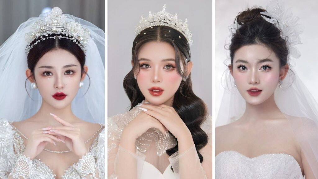20+ kiểu tóc cô dâu đẹp nhất hiện nay, phù hợp với khuôn mặt 2 Các kiểu tóc cô dâu đẹp nhất