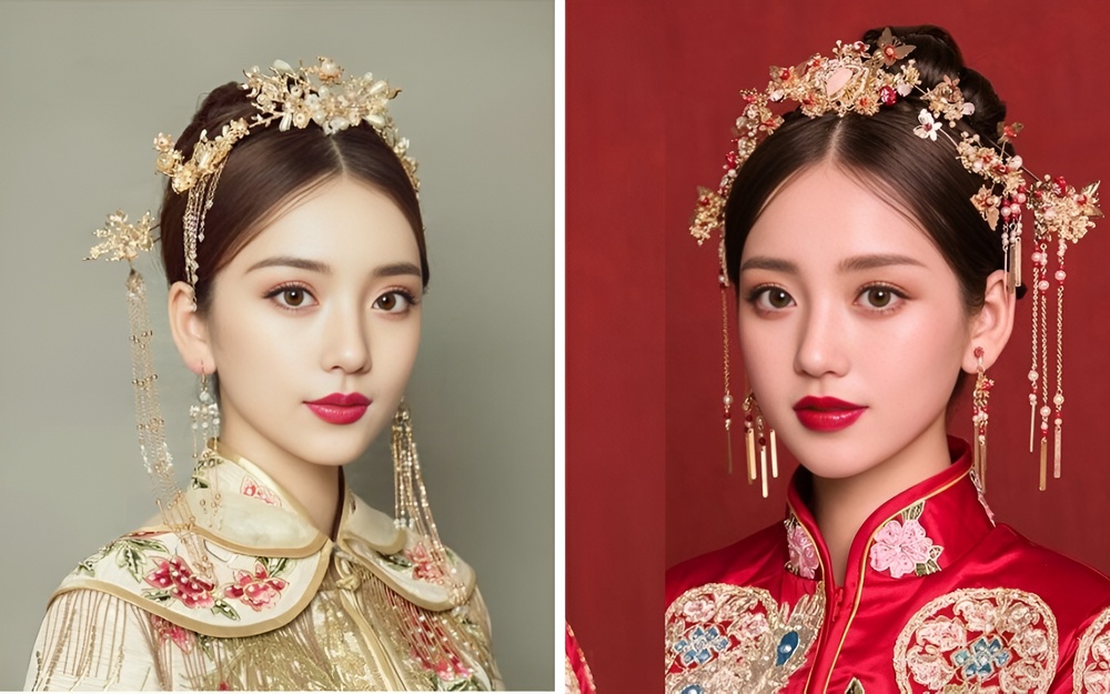 20+ kiểu tóc cô dâu đẹp nhất hiện nay, phù hợp với khuôn mặt 8 Các kiểu tóc cô dâu trung hoa, kiểu tóc cô dâu cài trâm
