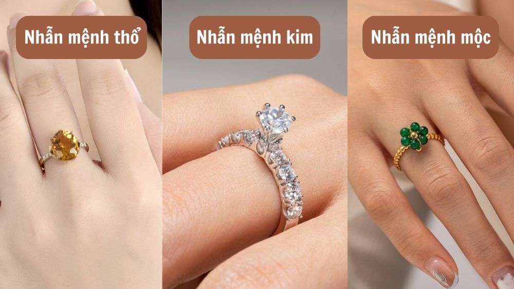 Đeo nhẫn có màu sắc hợp với bản mệnh