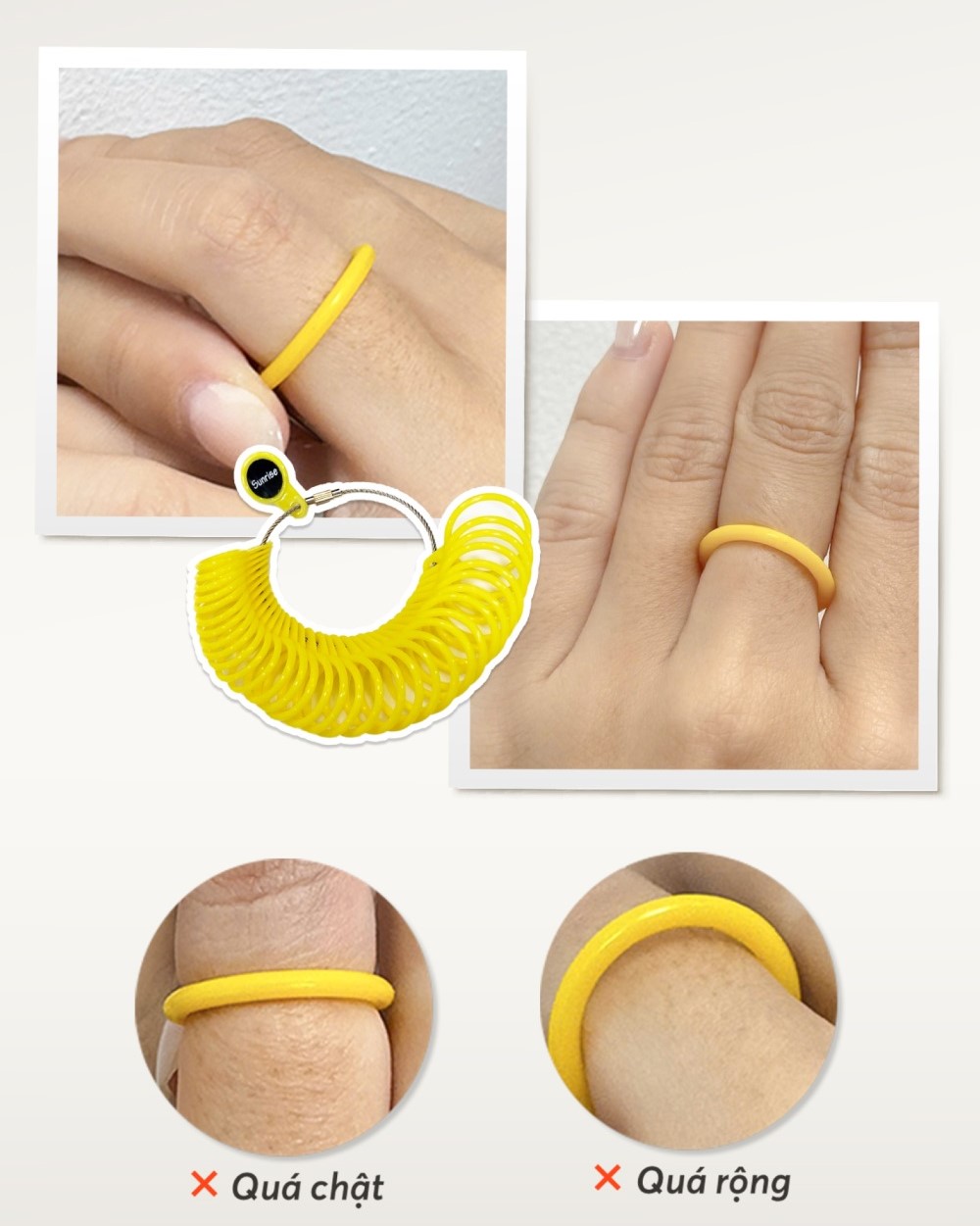 Đo trực tiếp bằng xâu nhựa chuyên dụng tại Tierra Diamond
