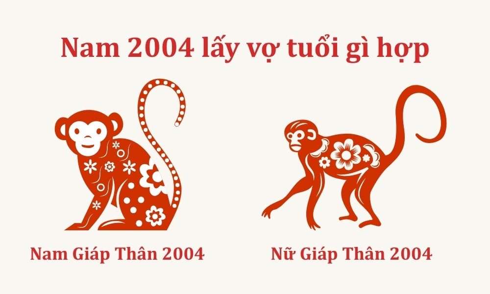 Tuổi Giáp Thân nam 2004 lấy vợ tuổi gì hợp nhất? 6 Nam Giáp Thân 2004 lấy nữ Giáp Thân 2004