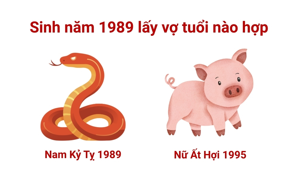 Sinh năm 1989 lấy vợ tuổi nào hợp? Kỷ Tỵ 1989 lấy vợ năm nào tốt? 8 Xét sinh năm 1989 lấy vợ tuổi nào hợp? Nam 1989 và nữ 1995