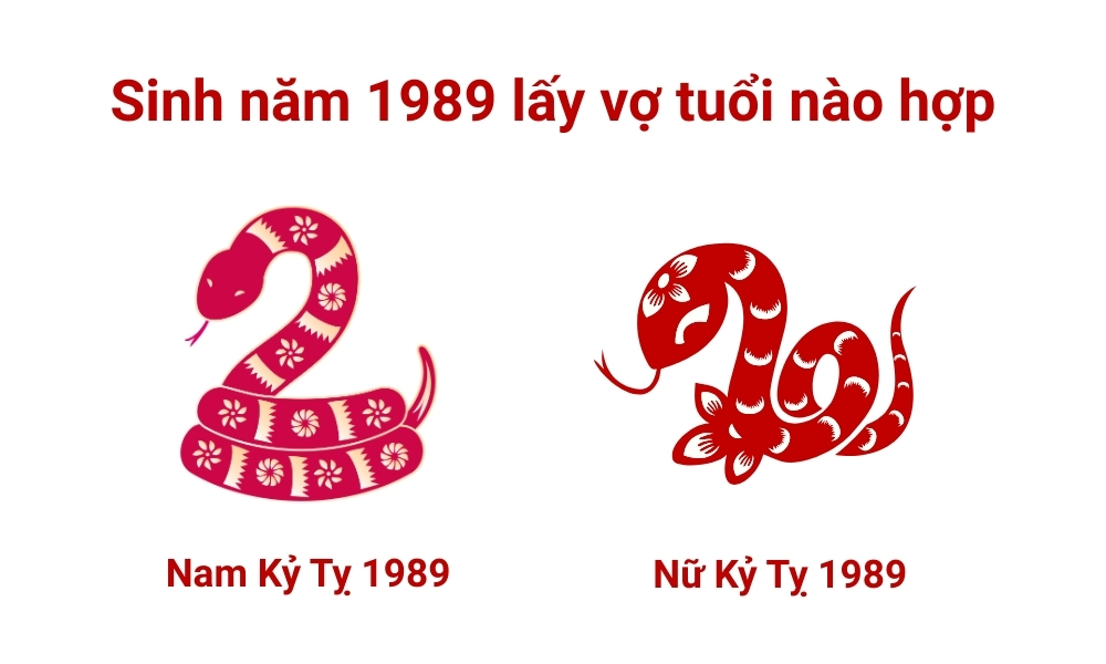 Sinh năm 1989 lấy vợ tuổi nào hợp? Kỷ Tỵ 1989 lấy vợ năm nào tốt? 4 Xét sinh năm 1989 lấy vợ tuổi nào hợp? Nam 1989 và nữ 1989