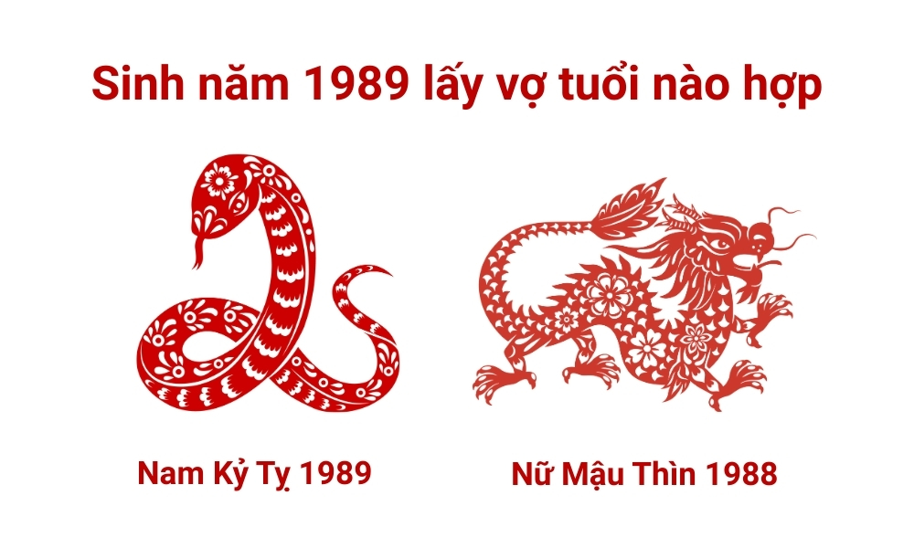 Sinh năm 1989 lấy vợ tuổi nào hợp? Kỷ Tỵ 1989 lấy vợ năm nào tốt? 3 Xét sinh năm 1989 lấy vợ tuổi nào hợp? Nam 1989 và nữ 1988