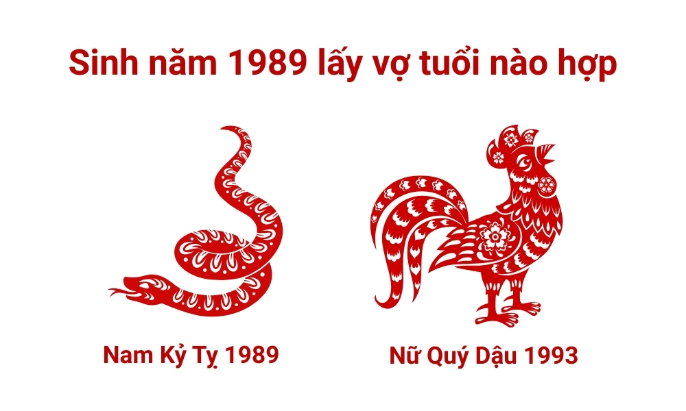 Sinh năm 1989 lấy vợ tuổi nào hợp? Kỷ Tỵ 1989 lấy vợ năm nào tốt? 6 Xét sinh năm 1989 lấy vợ tuổi nào hợp? Nam 1989 và nữ 1993