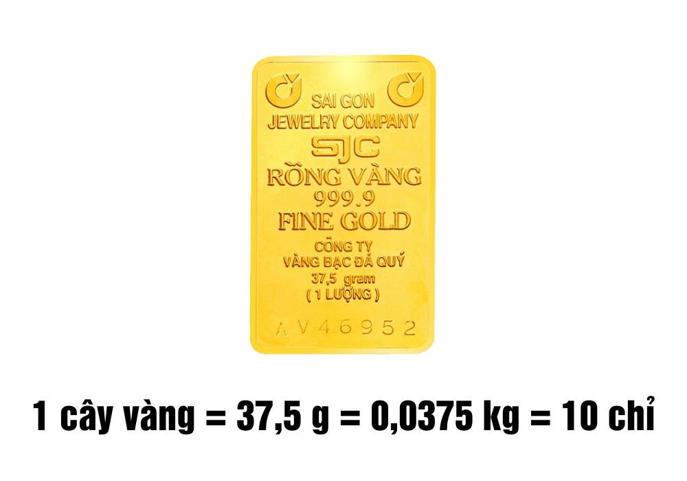 1 cây vàng bao nhiêu gam, kg? 1 cây vàng bao nhiêu tiền? 2 1 cây vàng bao nhiêu g? 1 cây vàng = 37,5g
