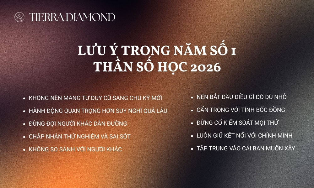 THẦN SỐ HỌC 2026: NĂM THẾ GIỚI SỐ 1 ĐỘC LẬP, TÁI SINH 17 Lưu ý trong năm số 1 thần số học 2026