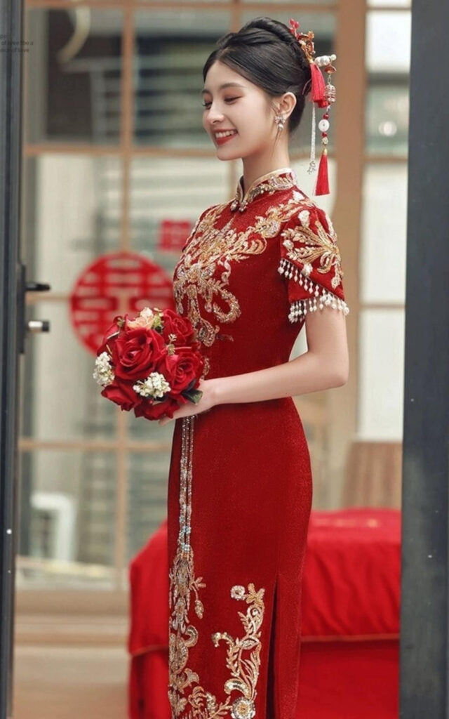 10+ Kiểu sườn xám cô dâu đẹp, sang trọng, xu hướng mới nhất 13 Cách chọn được sườn xám cô dâu phù hợp