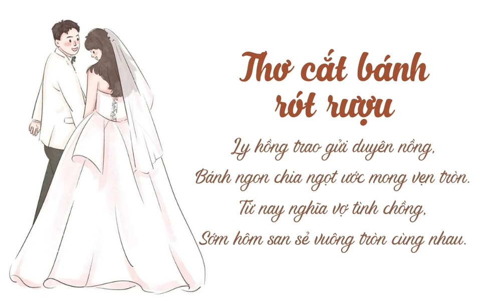 Tổng hợp 60+ thơ đám cưới hay, ý nghĩa, ngắn gọn và hài hước 10 Mẫu thơ chúc mừng đám cưới cho MC