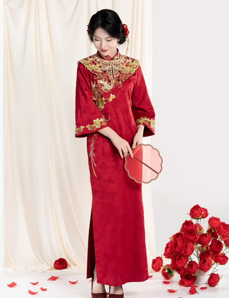 10+ Kiểu sườn xám cô dâu đẹp, sang trọng, xu hướng mới nhất 15 Mua sườn xám ở Hà Nội