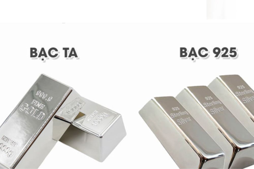 Bạc ta hay bạc 925 đắt hơn và nên chọn loại nào? 3 Bạc ta thường có giá trị nguyên liệu cao hơn bạc 925 nhờ hàm lượng bạc nguyên chất lớn.