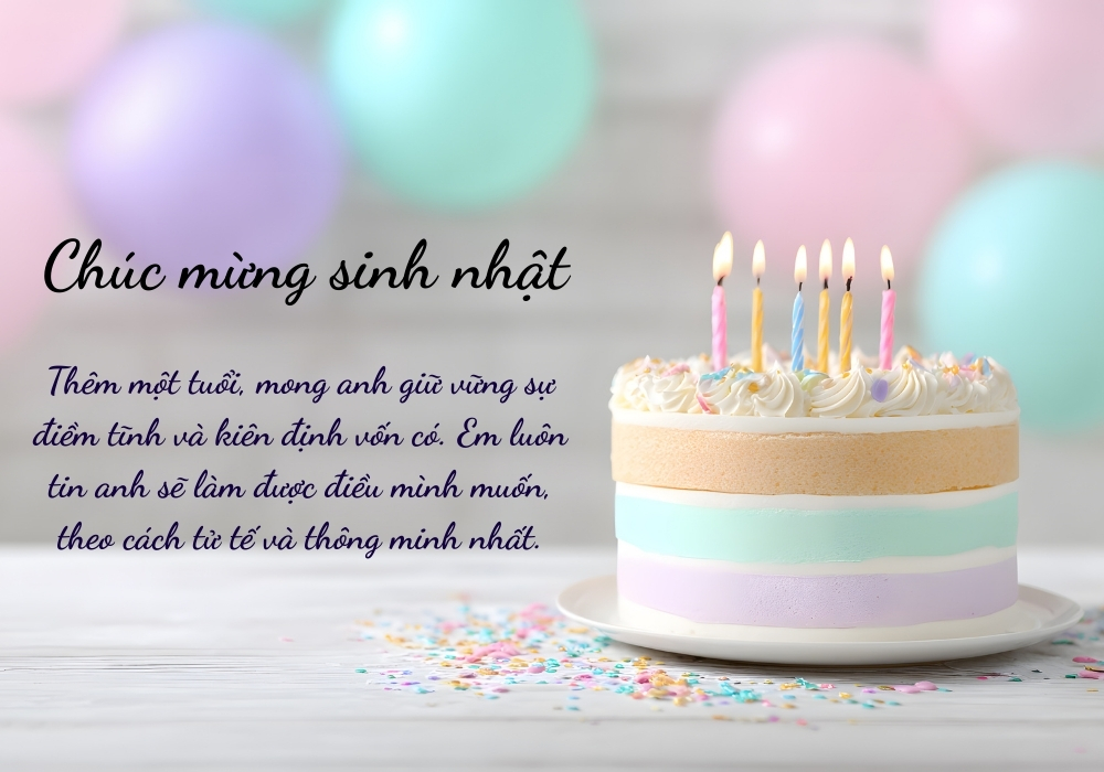 Lời chúc sinh nhật cho chồng