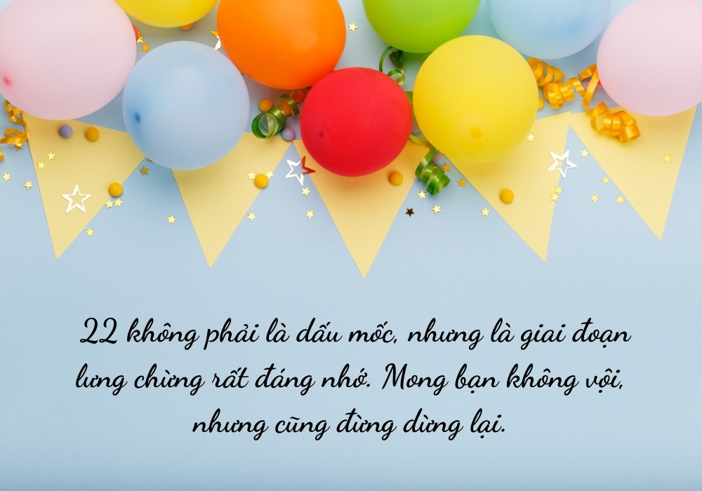 Lời chúc sinh nhật tuổi 18 - 20 - 22 - 30