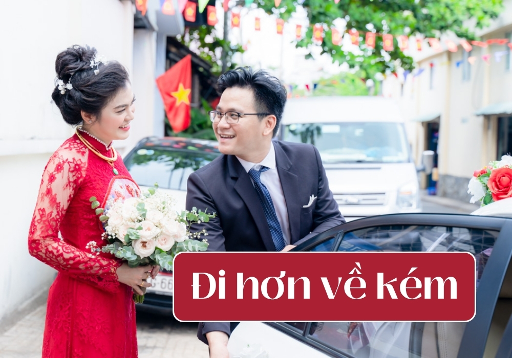 Quan niệm Đi hơn về kém có ý nghĩa gì khi rước dâu, thi cử? 2 Đi hơn về kém khi rước dâu