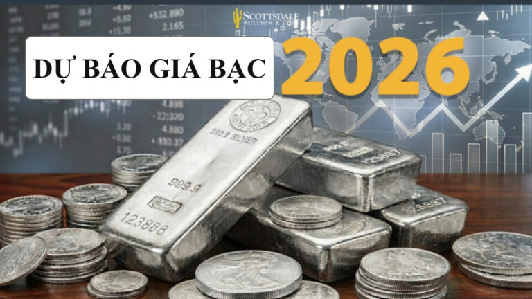 Dự báo giá bạc năm 2026 tăng mạnh, khoảng 80 - 100 USD/ounce