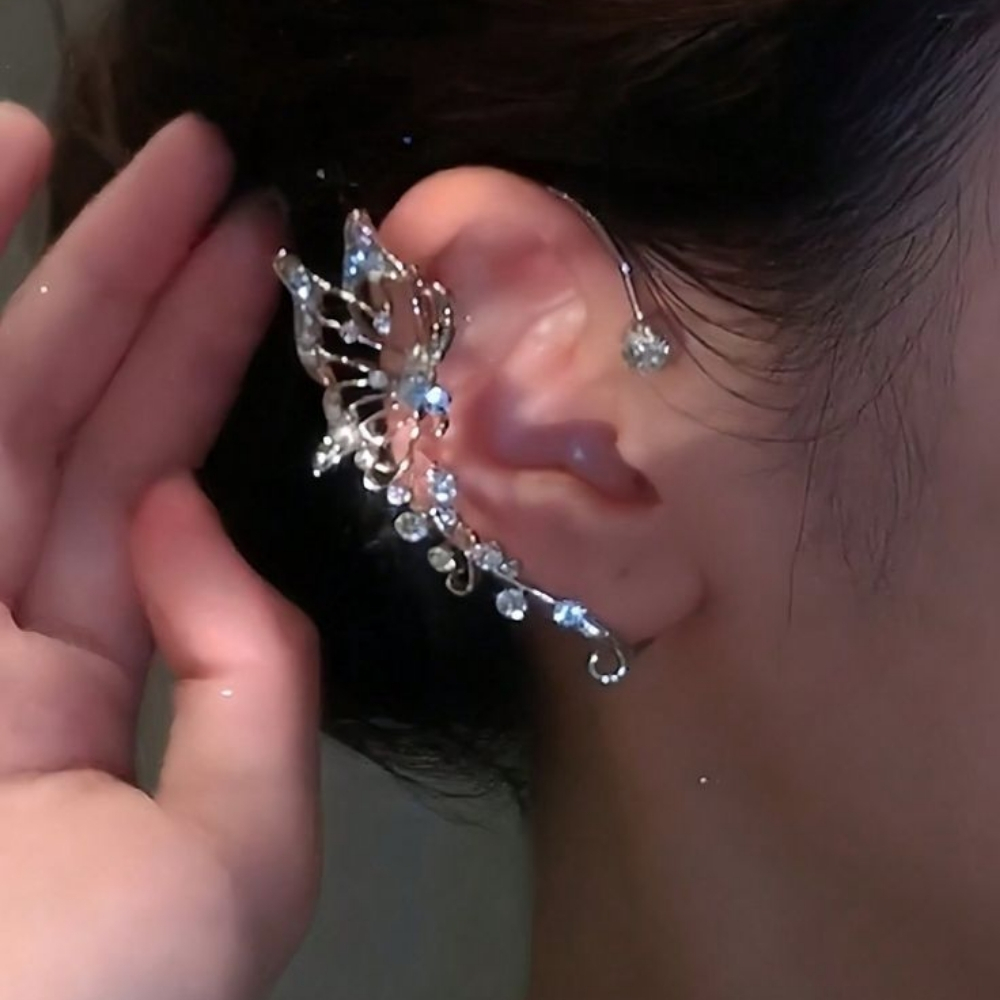 20 Mẫu bông tai kẹp không cần bấm lỗ đẹp cho nam nữ 12 Khuyên kẹp vành tai nữ 11