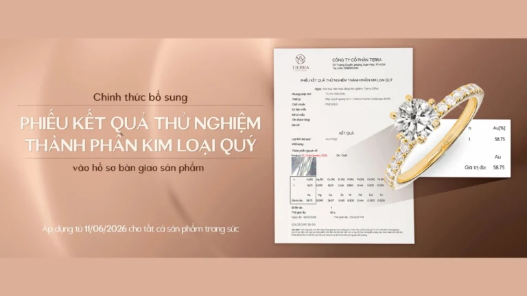 Tierra chính thức bổ sung phiếu thử nghiệm kim loại quý vào hồ sơ bàn giao sản phẩm