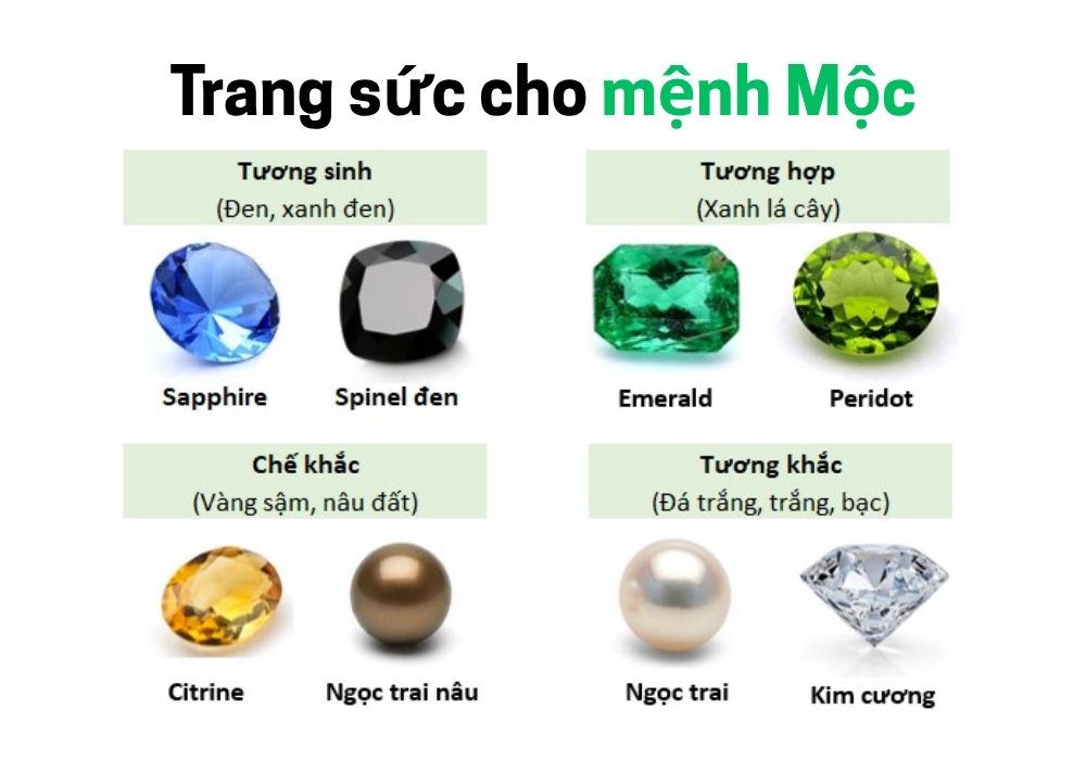Giải đáp mệnh Mộc có hợp màu bạc không để chọn trang sức 4 Cách ứng dụng trang sức bạc cho người mệnh Mộc