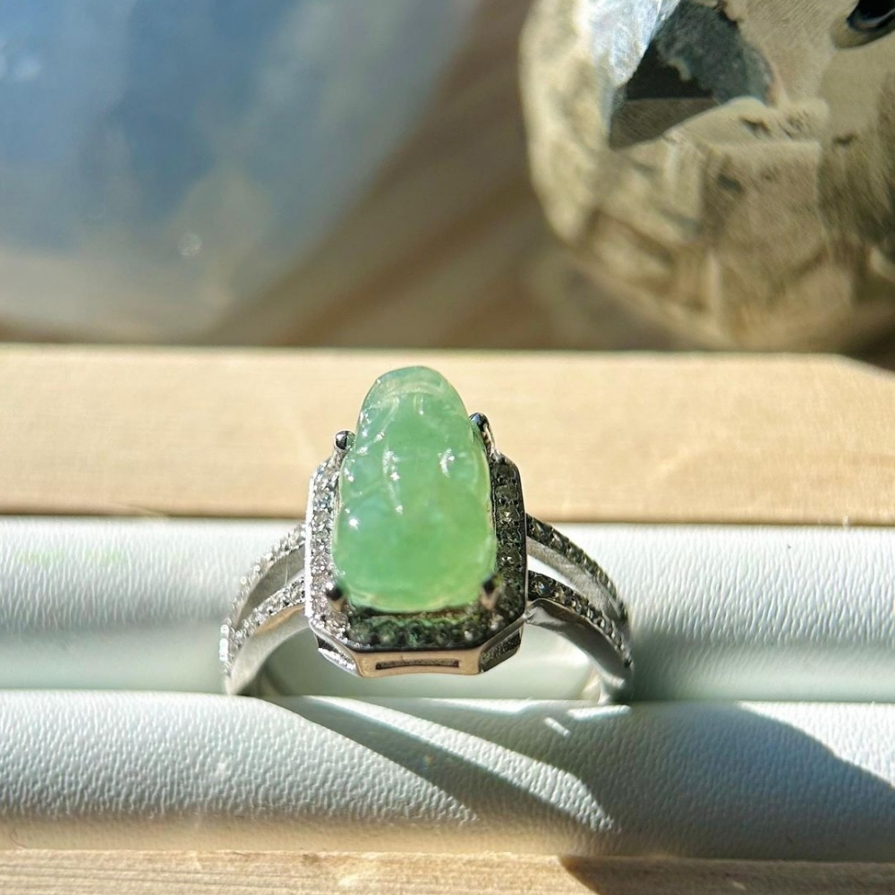15 mẫu nhẫn tỳ hưu vàng 18K, ngọc, đá quý, cách đeo nhẫn 9 Nhẫn tỳ hưu đá phong thủy, ngọc 1