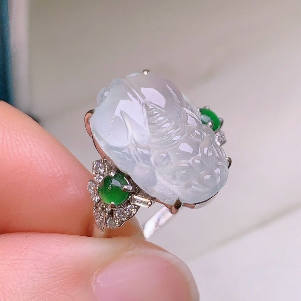 15 mẫu nhẫn tỳ hưu vàng 18K, ngọc, đá quý, cách đeo nhẫn 11 Nhẫn tỳ hưu đá phong thủy, ngọc 3