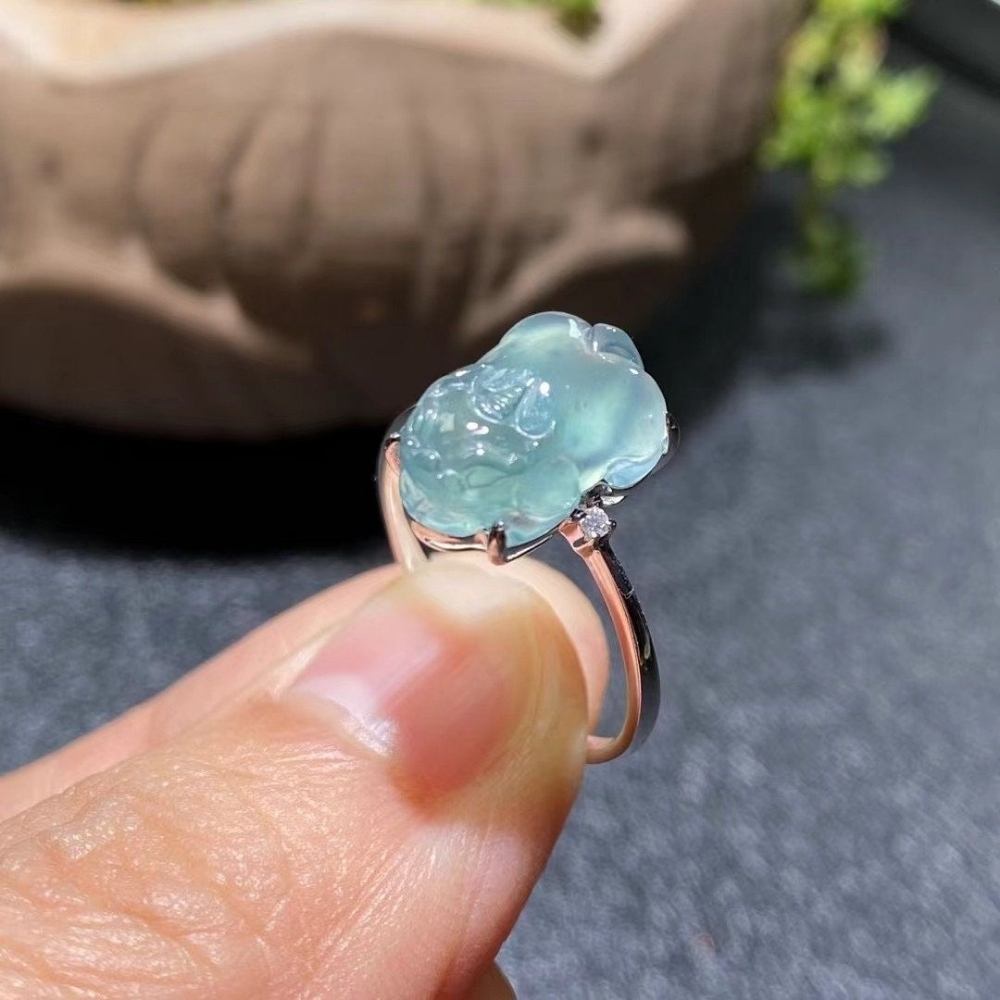 15 mẫu nhẫn tỳ hưu vàng 18K, ngọc, đá quý, cách đeo nhẫn 12 Nhẫn tỳ hưu đá phong thủy, ngọc 4
