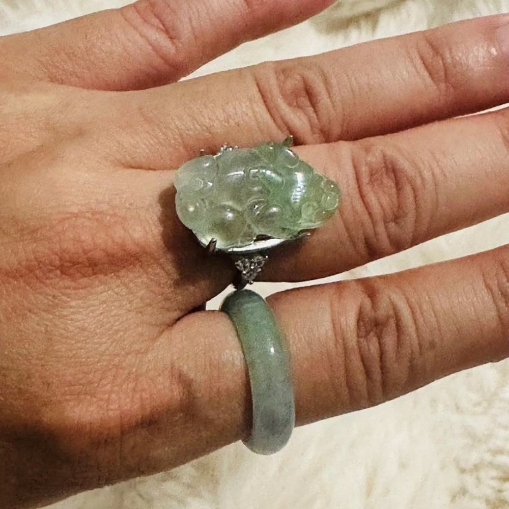 15 mẫu nhẫn tỳ hưu vàng 18K, ngọc, đá quý, cách đeo nhẫn 13 Nhẫn tỳ hưu đá phong thủy, ngọc 5