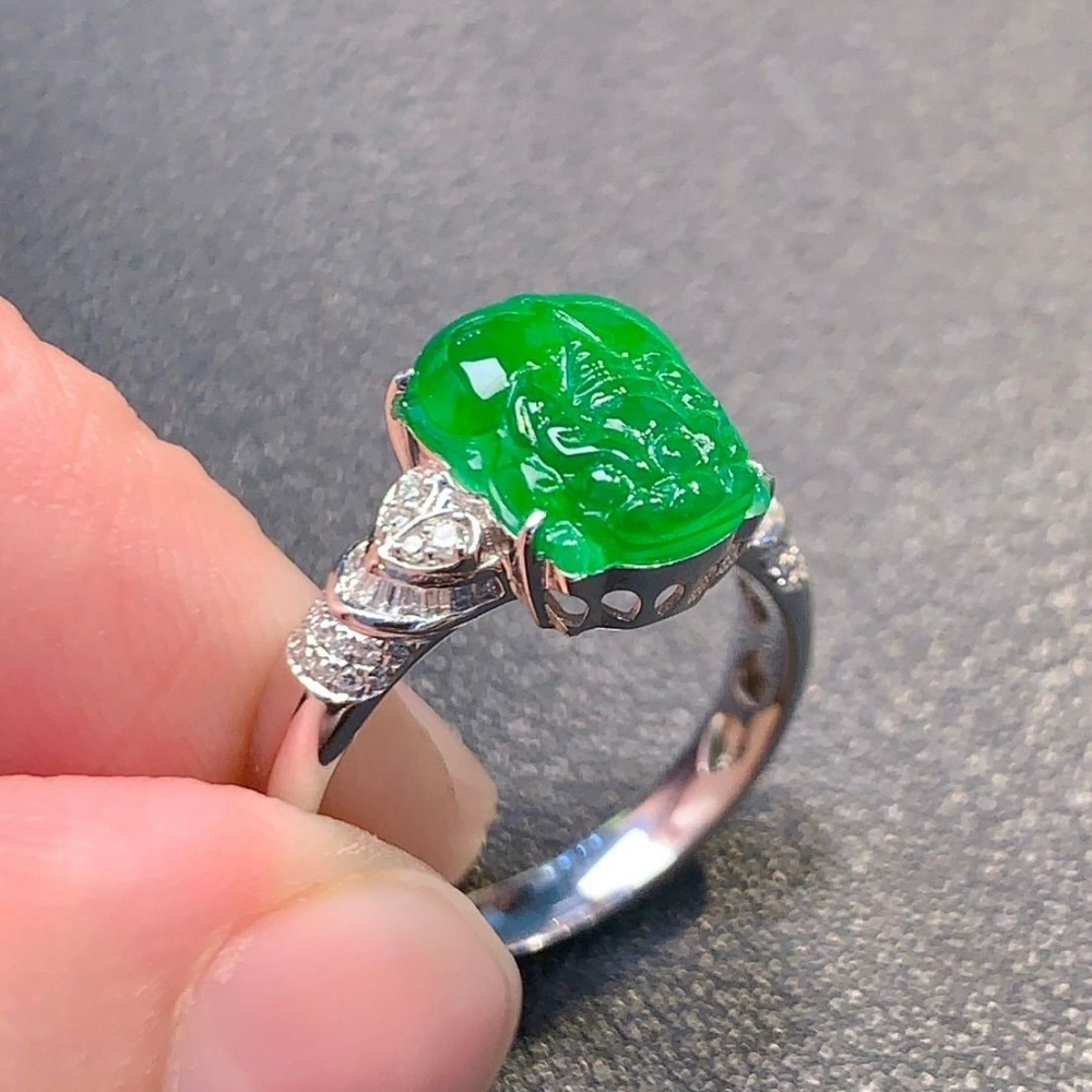 15 mẫu nhẫn tỳ hưu vàng 18K, ngọc, đá quý, cách đeo nhẫn 16 Nhẫn tỳ hưu đá phong thủy, ngọc 8