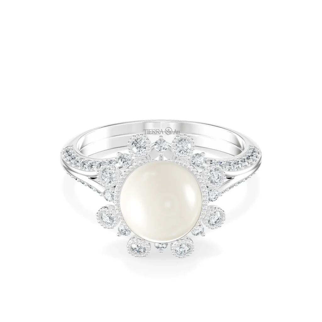 Nhẫn nữ KC Anne Queen'S Lace Diamond Lady Ring NKC2008