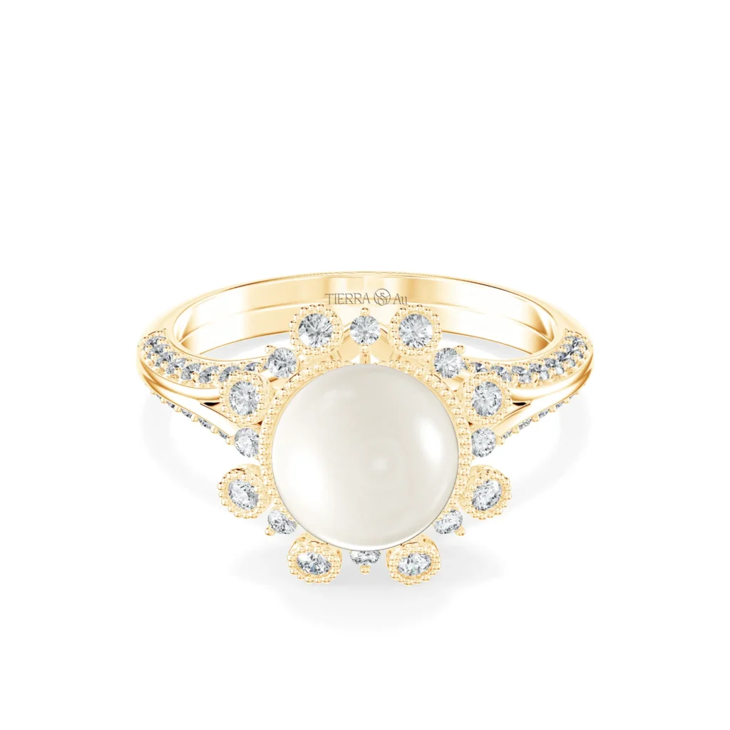 Nhẫn nữ KC Anne Queen'S Lace Diamond Lady Ring NKC2008
