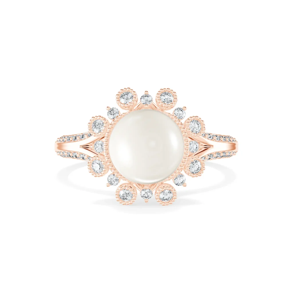 Nhẫn nữ KC Anne Queen'S Lace Diamond Lady Ring NKC2008