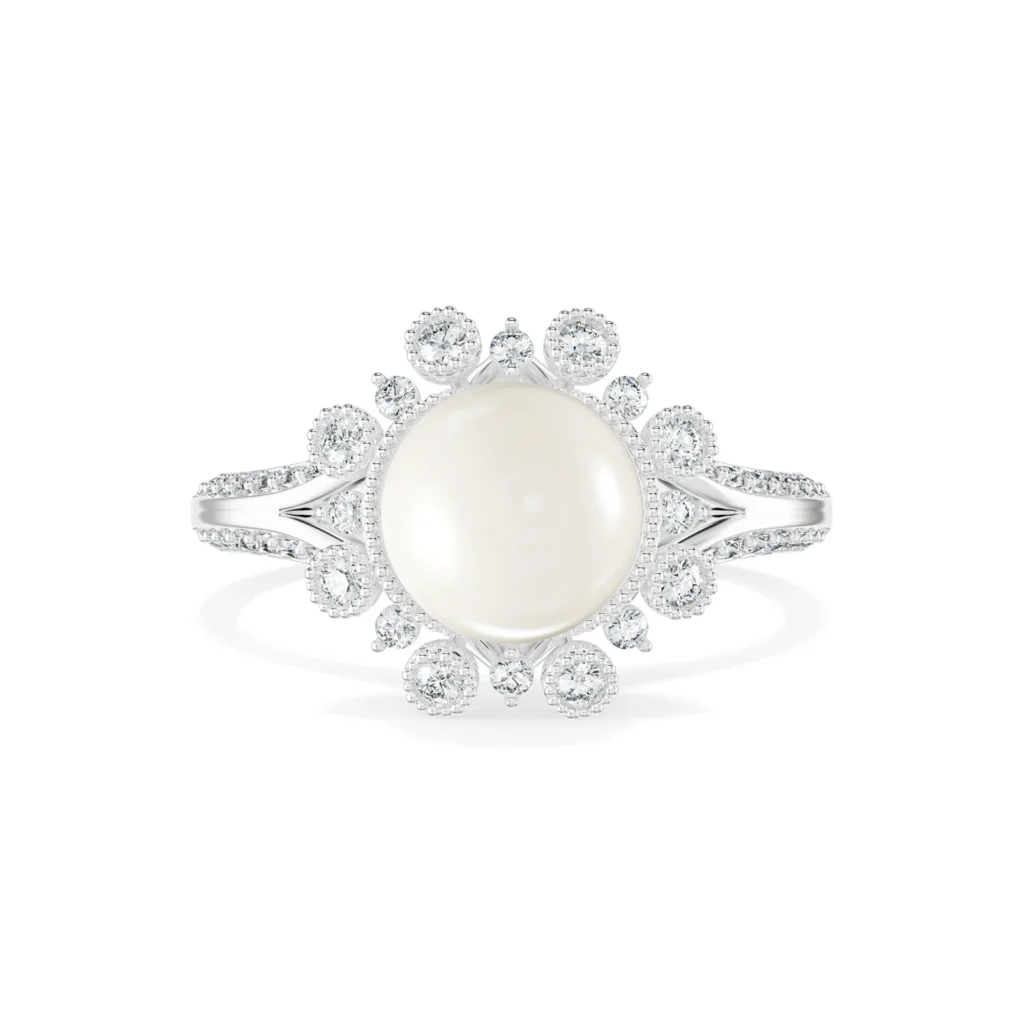 Nhẫn nữ KC Anne Queen'S Lace Diamond Lady Ring NKC2008