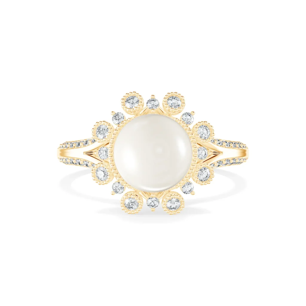 Nhẫn nữ KC Anne Queen'S Lace Diamond Lady Ring NKC2008