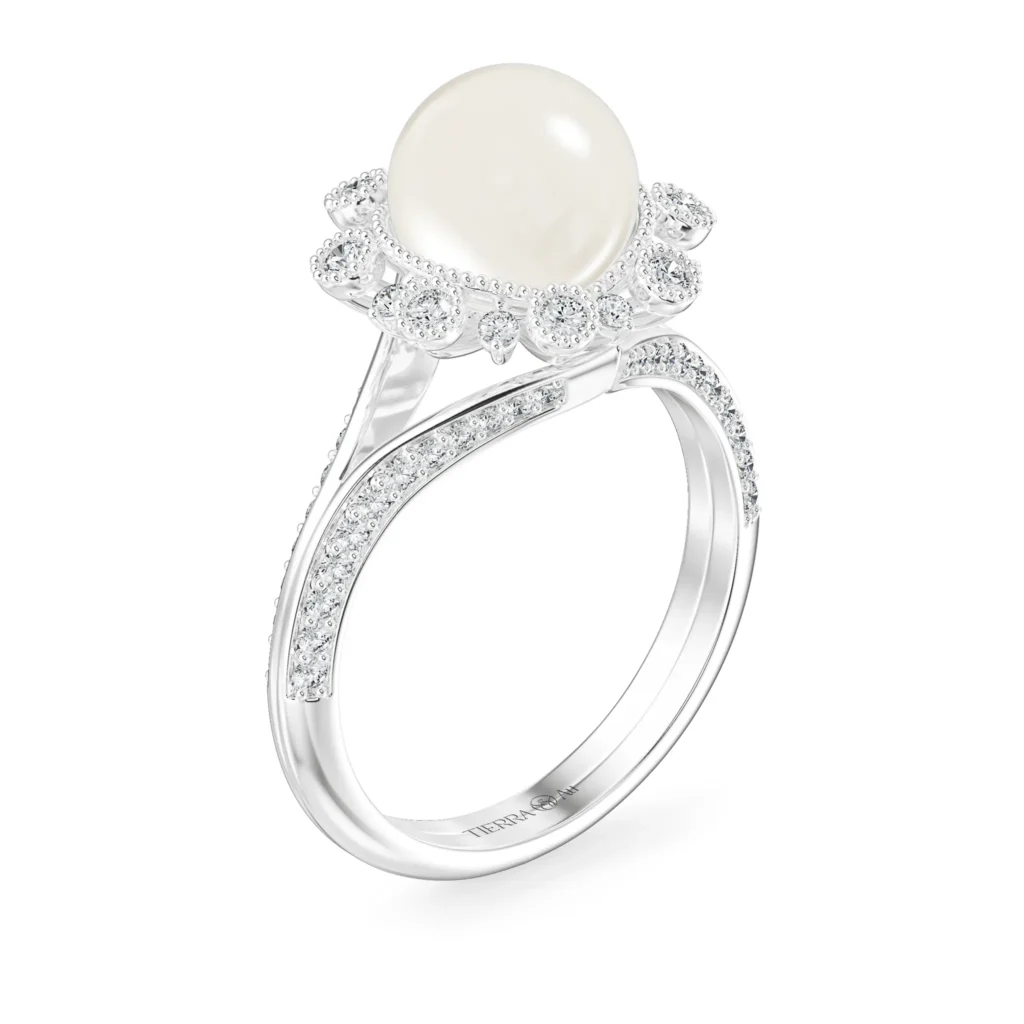 Nhẫn nữ KC Anne Queen'S Lace Diamond Lady Ring NKC2008