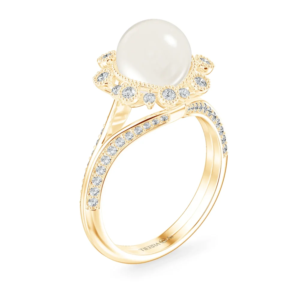 Nhẫn nữ KC Anne Queen'S Lace Diamond Lady Ring NKC2008